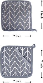 WinChange Oven Mitts and Potholders BBQ Gloves-Oven Mitts and Pot Holders Sets - Image 5