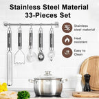 Kitchen Utensils Set-Silicone Cooking Utensils-32pcs Non-Stick Silicone Cooking - Image 5