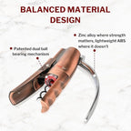 Forge Quality Compact Vertical Lever Corkscrew Wine Opener - Image 4