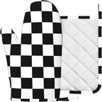 Checkerboard Oven Mitt and Pot Holder - Image 2