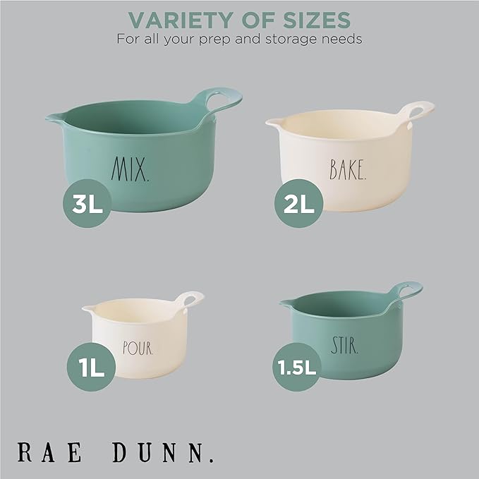 Rae Dunn Non-Slip Mixing Bowls - Image 3