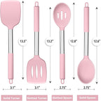 E-far Cooking Utensils Set of 4, Silicone Kitchen Utensils - Image 2