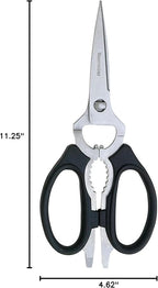Messermeister 8-Inch Take-Apart Kitchen Scissors, Nut Cracker, Jar Lid - Image 7