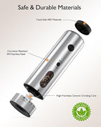 Electric Salt and Pepper Grinder Set, Upgraded 2-Speed Setting, External 6 - Image 9
