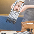 7 Wheel Pastry Cutter Tool, Adjustable Pasta Cutter wheel - Image 6
