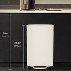 ELPHECO Kitchen Trash Can with Lid Soft Close, 13 Gallon / 50L Stainless Steel - Image 9