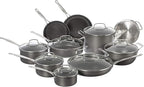 Cuisinart 17-Piece Pots and Pans Set, Non Stick Hard Anodized Cookware Set by Cuisinart