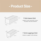 Wardrobe Clothes Organizer 7 Grids Portable Closet Organizer Mesh Separation - Image 7