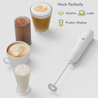 Powerful Milk Frother Handheld Foam Maker, Mini Whisk Drink Mixer - Image 4