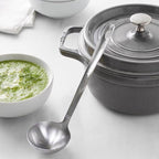 Stainless Steel Kitchen Ladle, Heavy Duty One-Piece Construction Cooking Ladle - Image 2