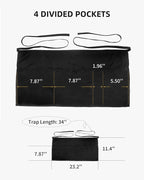Xeoxarel Aprons with 4 Pockets 23.5'' X 11.5'' - Image 6