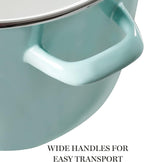 Martha Stewart Thayer 12-Quart Enamel on Steel Scratch-Resistant Stock Pot - Image 4