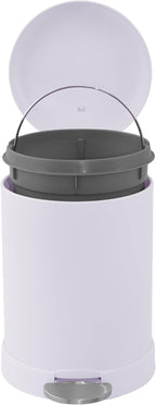 Glad Small Trash Can, 1.2 Gallon | Round Stainless Steel Garbage Bin - Image 3