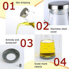 Oil Dispenser for Kitchen, 34OZ Glass Oil Bottle - Image 7