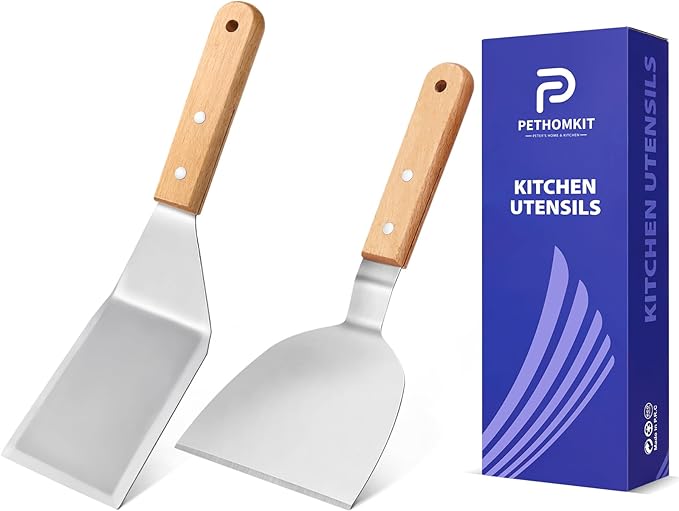 Metal Spatula Set, Fish Griddle Spatulas, Stainless Steel Spatula Turner by PETERSHOMEANDKITCHEN
