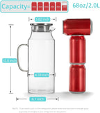 Bivvclaz 2 Liter 68 oz Glass Pitcher - Image 2