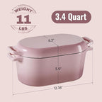 Dutch Oven for Bread Baking, 3.4 QT Bread Dutch Oven for Sourdough, Enamelled - Image 3