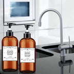 Soap Dispenser with Rust Proof Pump, Waterproof Labels Bathroom, Plastic Hand - Image 6
