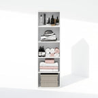 Furinno Reed Closet Organizers and Storage, 5-Tier Closet Organizer, Open Shelf - Image 6