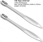 2 Pcs 1/8 Teaspoon Stainless Steel Single Measuring Spoon, Long Handle Metal - Image 2