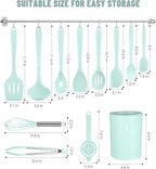 Kitchen Utensils Set-12 Pieces Silicone Cooking Utensils Set 392°F Heat - Image 2