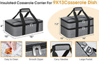 Insulated Casserole Carrier, Portable Casserole Carrier - Image 2
