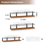 Spice Rack Self-Adhesive or drilling, Rustic Style Hanging Spice Rack, Spice - Image 2