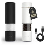 LARS NYSØM Electric Salt and Pepper Grinder Set I Automatic Salt and Pepper by LN