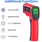 DEASOMIYE Infrared Thermometer Gun, -58℉～1022℉ Laser Thermometer Temperature Gun - Image 4