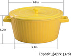 WHJY Yellow Colorful Ceramic Casserole Dish - Image 2