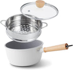 ROCKURWOK Ceramic Nonstick Sauce Pan, 3 QT Pot by ROCKURWOK