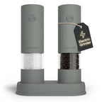 LARS NYSØM Electric Salt and Pepper Grinder Set I Automatic Salt and Pepper by LN