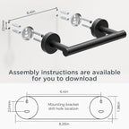 FORIOUS Toilet Paper Holder Wall Mount, SUS304 Stainless Steel Double Post - Image 7