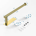 ASTOFLI Paper Towel Holder Under Cabinet No Drilling, Self Adhesive Paper Towel - Image 2