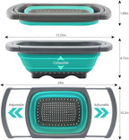 Qimh Colander collapsible, Colander Strainer Over The Sink Vegetable/Fruit - Image 2