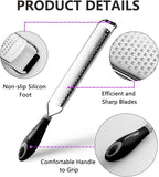 ALLTOP Lemon Zester, Hand-held Stainless Steel Food Grater, Pro Kitchen Tool - Image 7