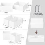 Criusia 6 Pack Clothes Drawer Organizer, Fabric Foldable Closet Dresser Drawer - Image 3