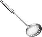 Skimmer Slotted Spoon, 304 Stainless Steel Slotted Spoon, Handle Mesh Food by GXONEHomeKitchen
