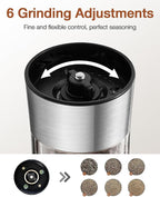 Gravity Electric Salt and Pepper Grinder Set, Automatic Mills - Image 4