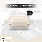 Enameled Cast Iron Dutch Oven for Sourdough Bread Baking, 9 x 5-4/5 Inch Oval - Image 2