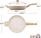 SENSARTE Ceramic Nonstick Frying Pan Skillet - Image 9