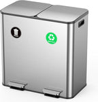Lovewind Dual Trash and Recycling Bins by LOVEWIND