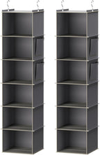 YOUDENOVA Hanging Closet Organizer, 6-Shelf Closet Hanging Storage Shelves by YOUDENOVA