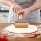 Pastry and Pizza Baking Roller Pin, Non Stick Wood Rolling Pins - Image 6