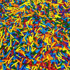 Manvscakes Sprinkles- Edible Cake and Cupcake Sprinkles with Assorted Shapes and Sizes for Parties, Metallic Sprinkle Mix for Cookies, Ice Cream, Cake and Cupcake Decorating, 4 oz (Rainbow multi) - Image 2