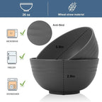 Wheat Straw Bowl Sets for Camping, Microwave and Dishwasher Safe Bowls - Image 2