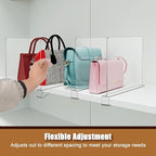 xydstay 12 Pack Acrylic Shelf Dividers - Image 4