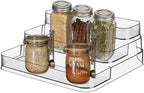 2pcs Acrylic Rack, No Assembly Clear 3 Tier Condiment Bottle Shelf Vanity - Image 2