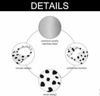 Small Dot Pattern Stainless Steel Bottle Opener Black Polka Circles - Image 3