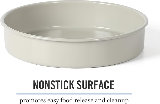 Martha Stewart Gallen 8-Inch Round Nonstick Carbon Steel Cake and Bake Pan – - Image 3